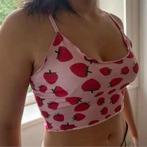 Strawberry Crop Top
